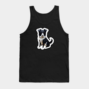 Border Collie Origami Tank Top